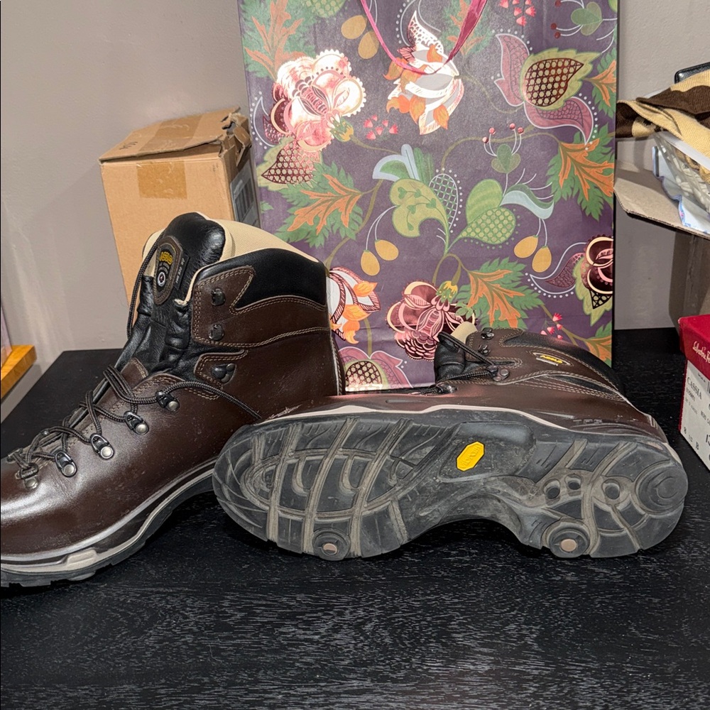 Asolo Men's TPS 520 GV Evo waterproof hiking boots in full-grain leather Size 14 - Picture 4 of 8